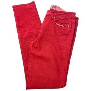 Paige denim Women’s size 30 Red Mid-waist Skyline jeans **CUTE**
